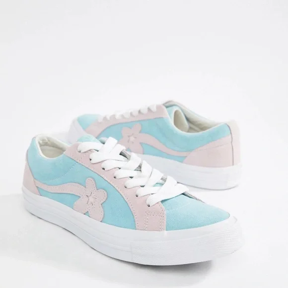 Converse Shoes Converse Tyler The Creator Golf Le Fleur Light Blue Pink Suede Sneakers Poshmark